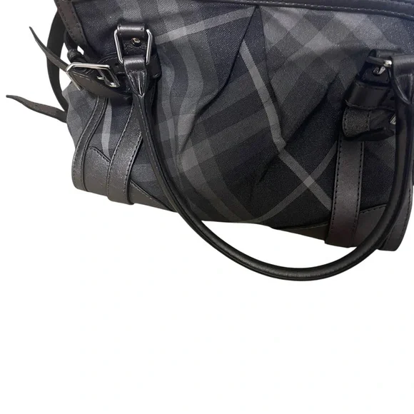 Burberry Simmer Check Satchel in Pewter - Picture 4 of 6